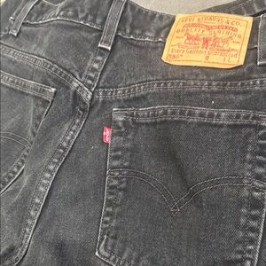 Vintage black tapered Levi’s 550